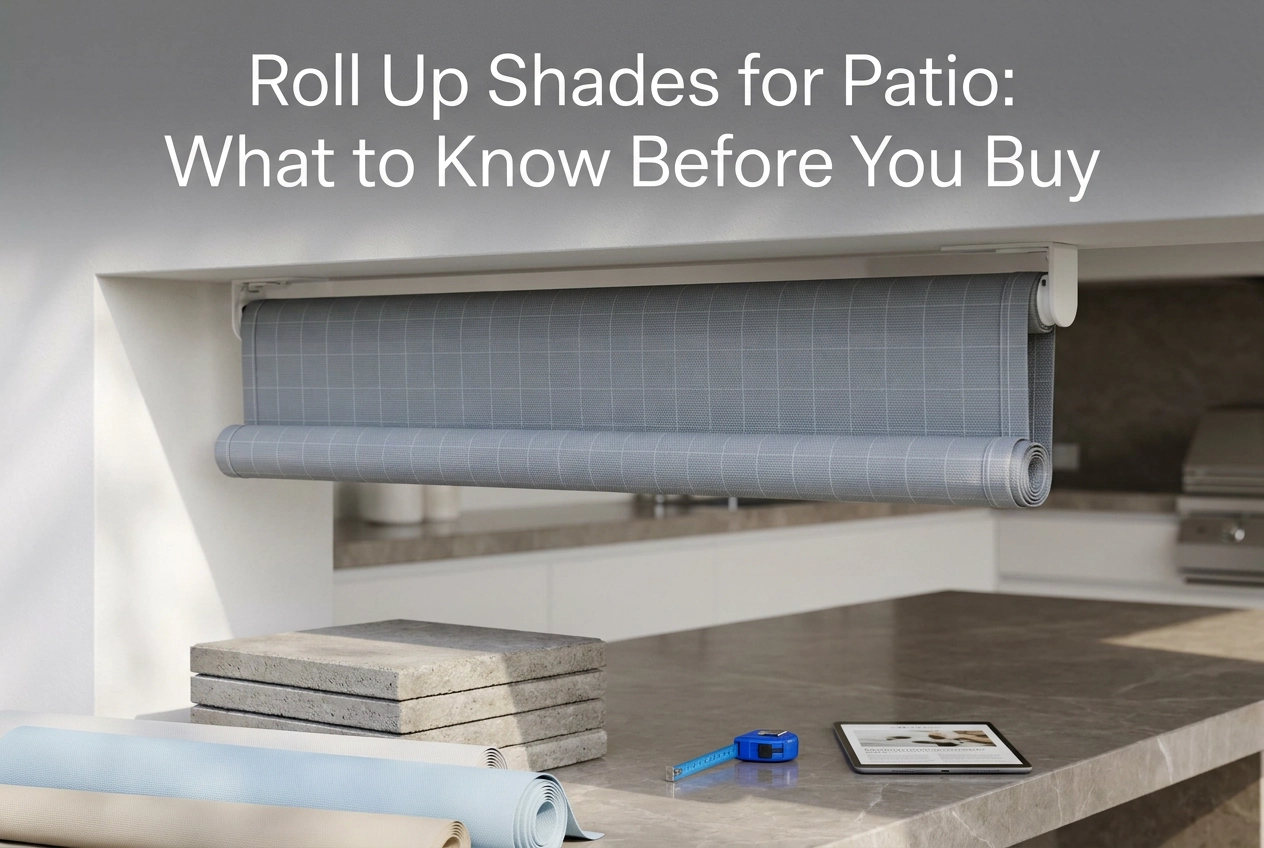 Professional header image for comparison analysis: Roll Up Shades for Patio: What to Know Before You Buy
