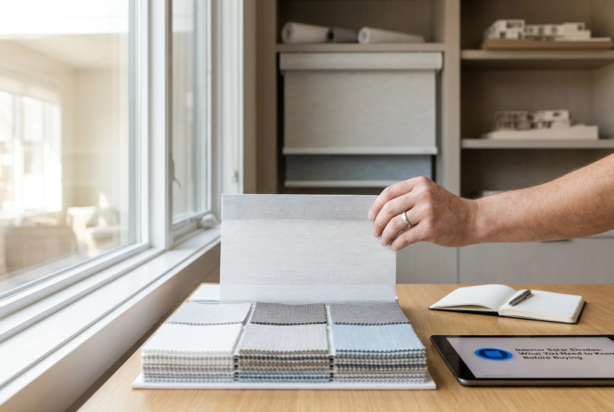 Professional header image for comparison analysis: Interior Solar Shades: What You Need to Know Before Buying