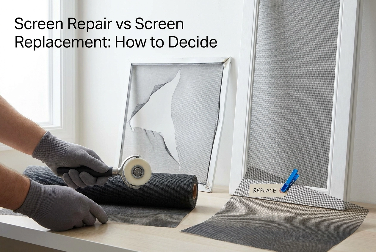 Professional header image for comparison analysis: Screen Repair vs Screen Replacement: How to Decide