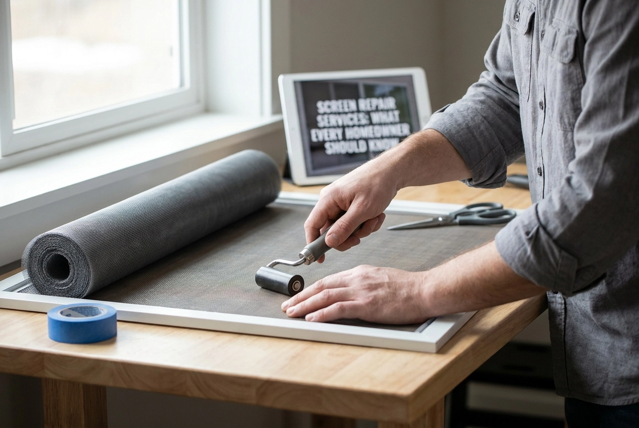 Professional header image for list-based article: Screen Repair Services: What Every Homeowner Should Know