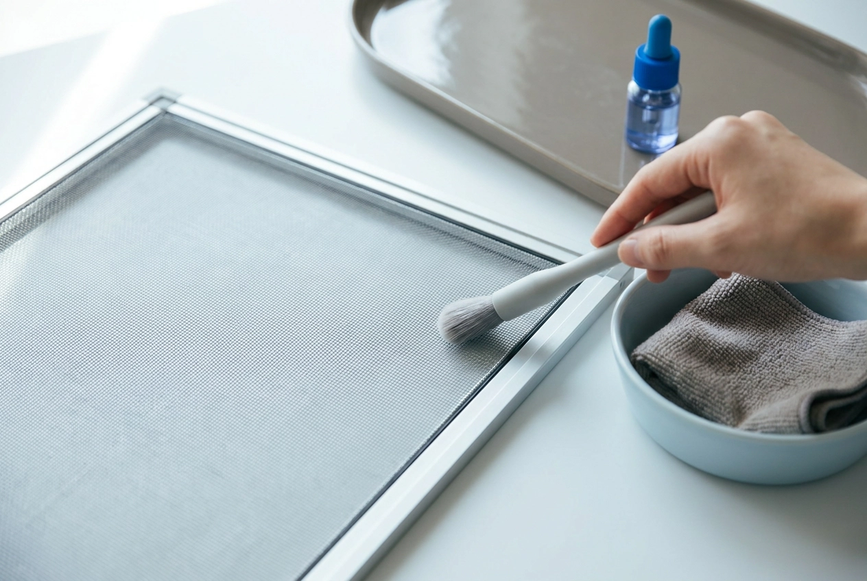 Professional header image for step-by-step guide: How to Clean Nylon Window Screens Without Wrecking the Mesh