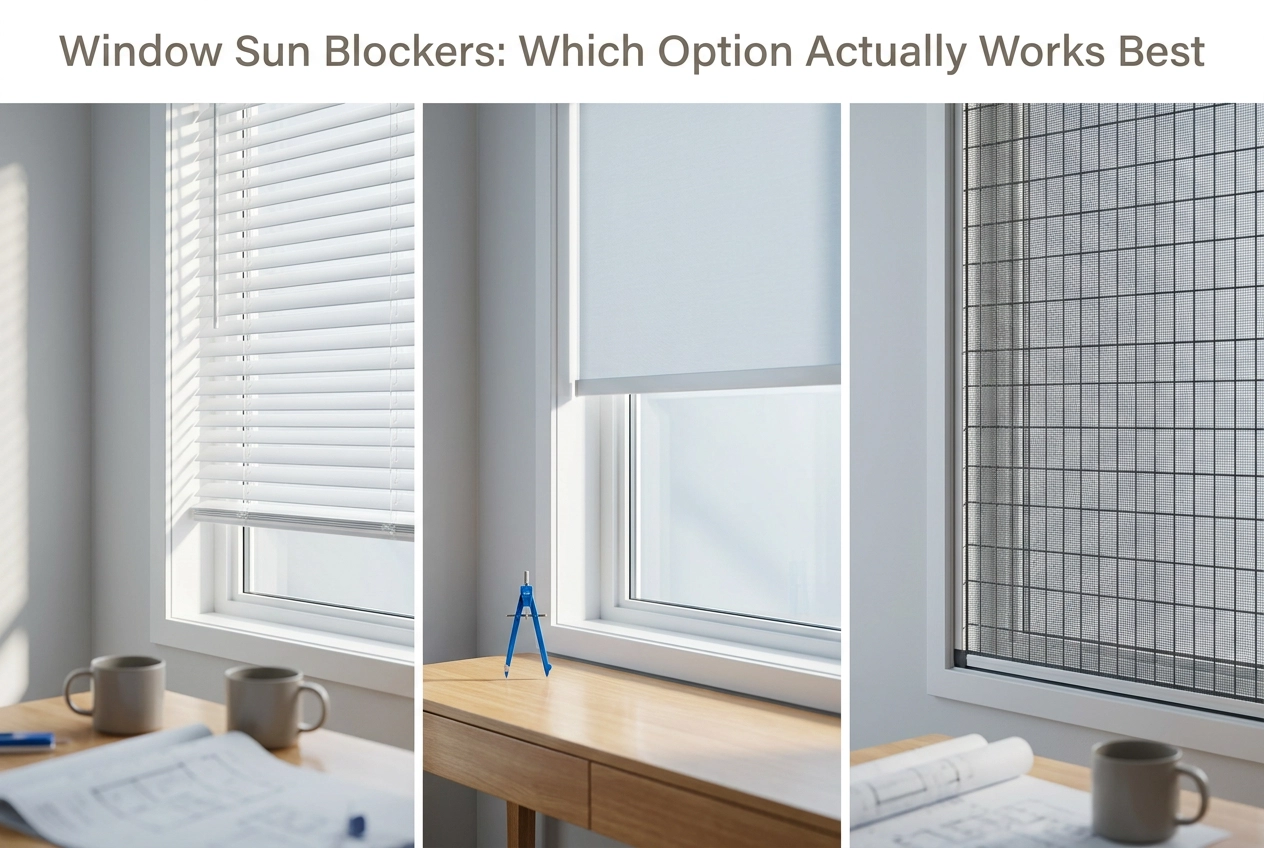 Professional header image for comparison analysis: Window Sun Blockers: Which Option Actually Works Best